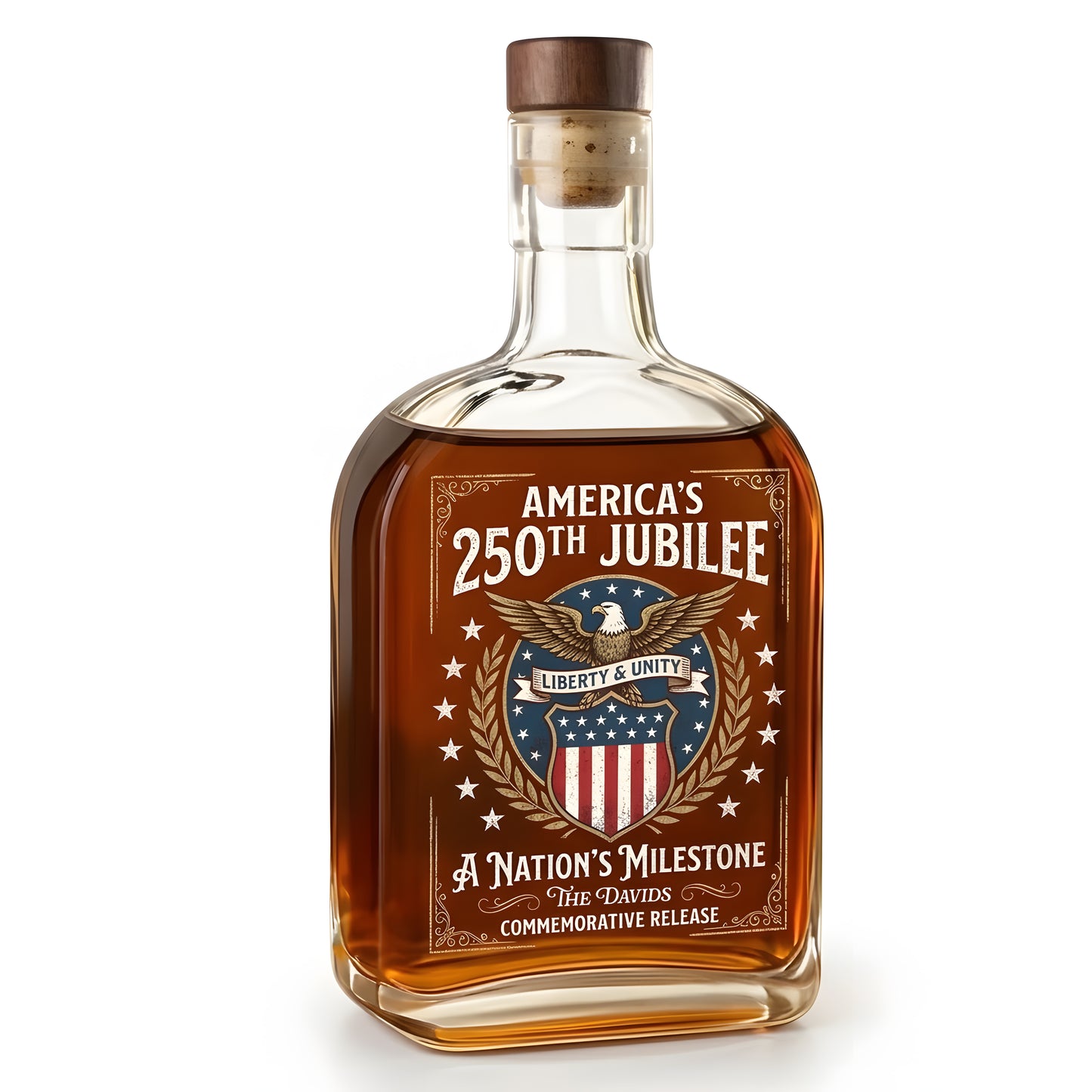 America’s 250th Anniversary United States Semiquincentennial Whiskey Bottle