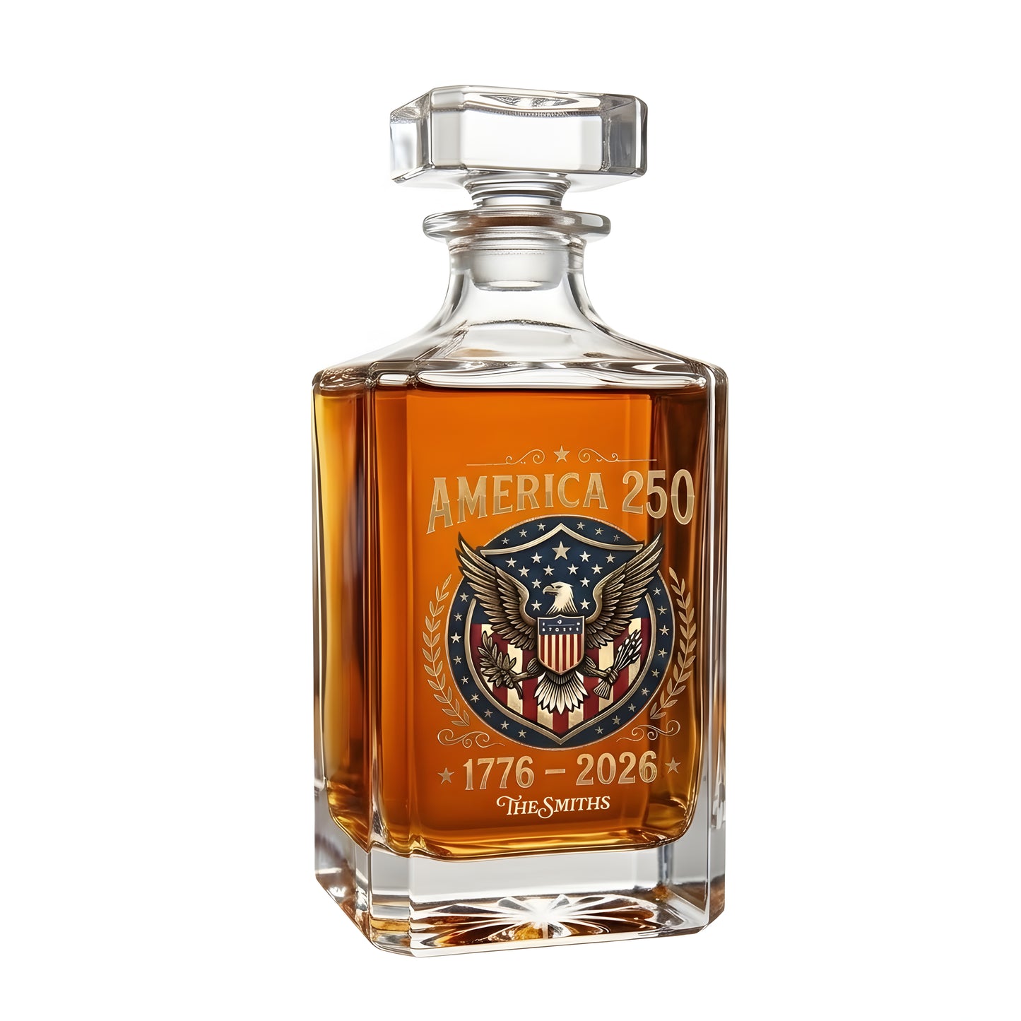 God Bless America 250 Years 1776 - 2026 Decanter