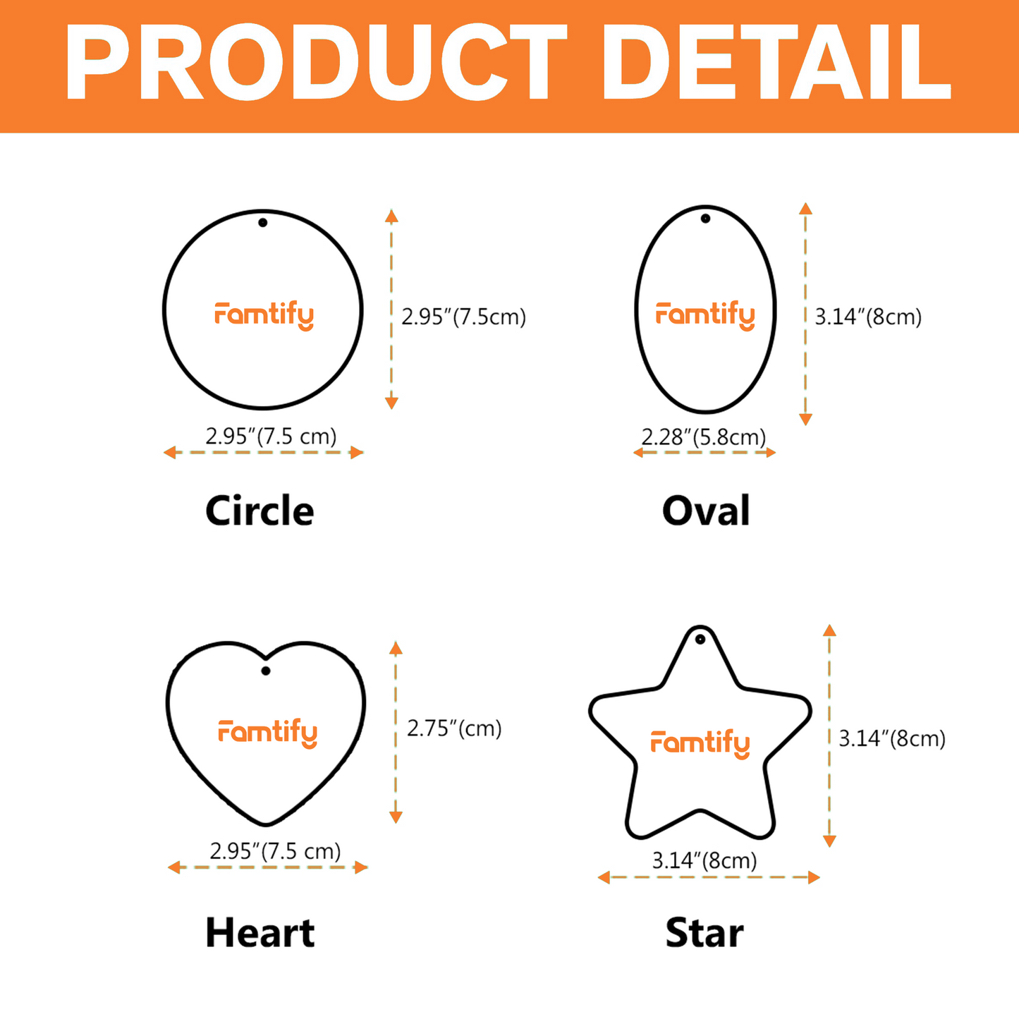 Personalized Cute Heart Ceramic Christmas Ornament, Custom Name Holiday Gift