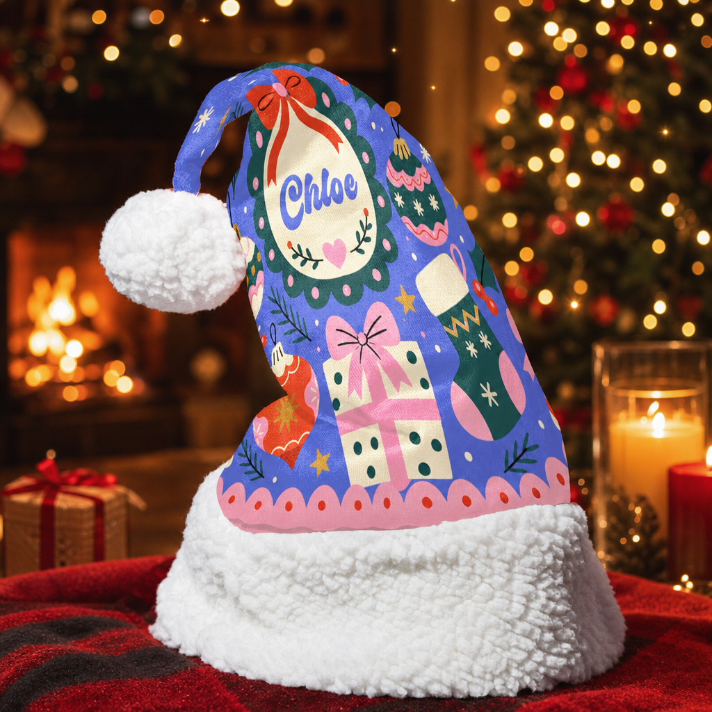 Personalized Christmas Gift and Ornament Christmas hat, view 4