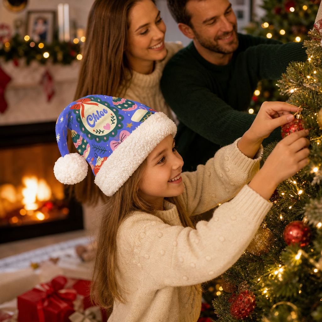 Personalized Christmas Gift and Ornament Christmas hat, view 5