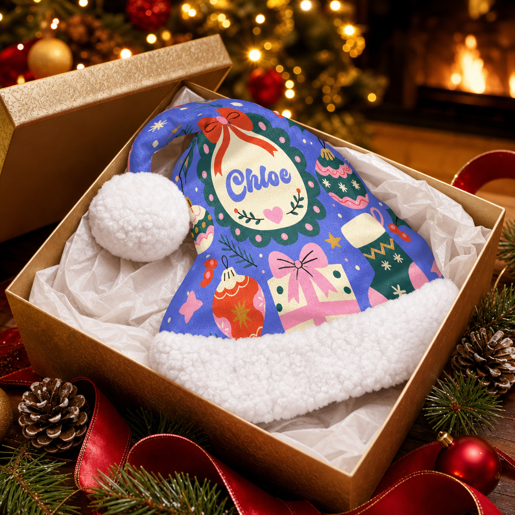 Personalized Christmas Gift and Ornament Christmas hat, view 7