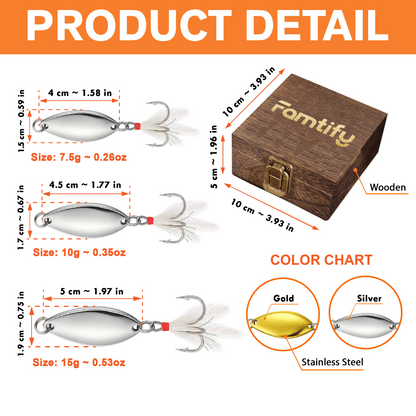 Personalized Fishing Lure & Gift Box for Grandpa – “My Fishing Buddies Call Me Grandpa” Custom Gift
