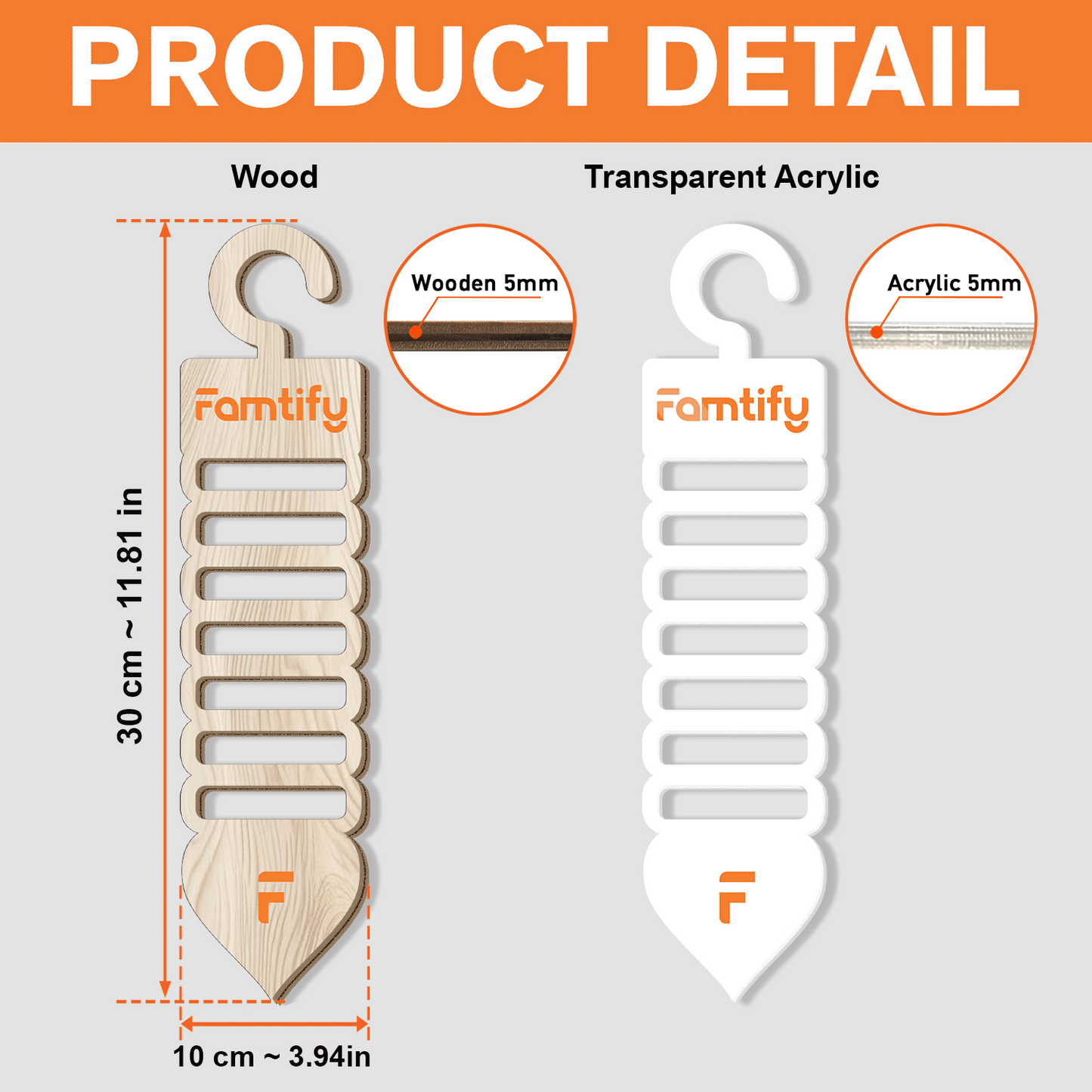 Personalized Tie Hanger for Daddy – “Daddy’s Ties” Wooden Organizer Gift