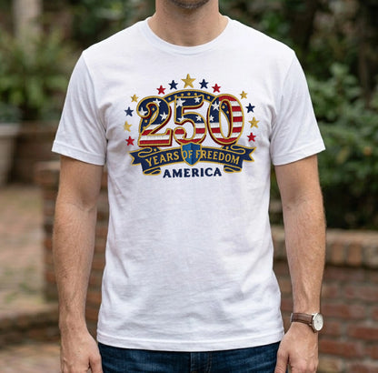 America 250th Anniversary - Patriotic USA T-Shirt Design
